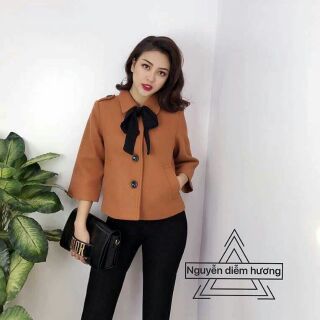 Áo dạ ngắn tay lỡ