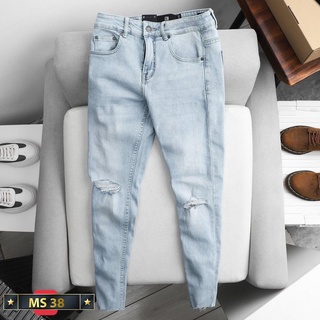 Quần Jean Nam Mẫu Mới ❤️FREESHIP❤️ Quần Bò Nam Rách Gối Thời Trang Chuẩn Hàng Shop Tô Tồ Shop - QJNTT7