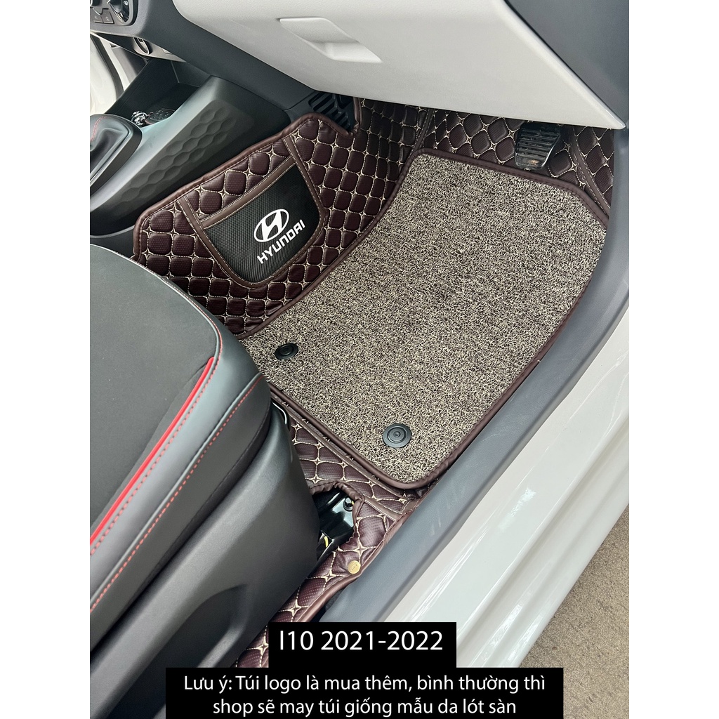 Thảm lót sàn ô tô 6D Hyundai I10  - Da PU cao cấp, Không mùi, Giảm 20% tiếng ồn