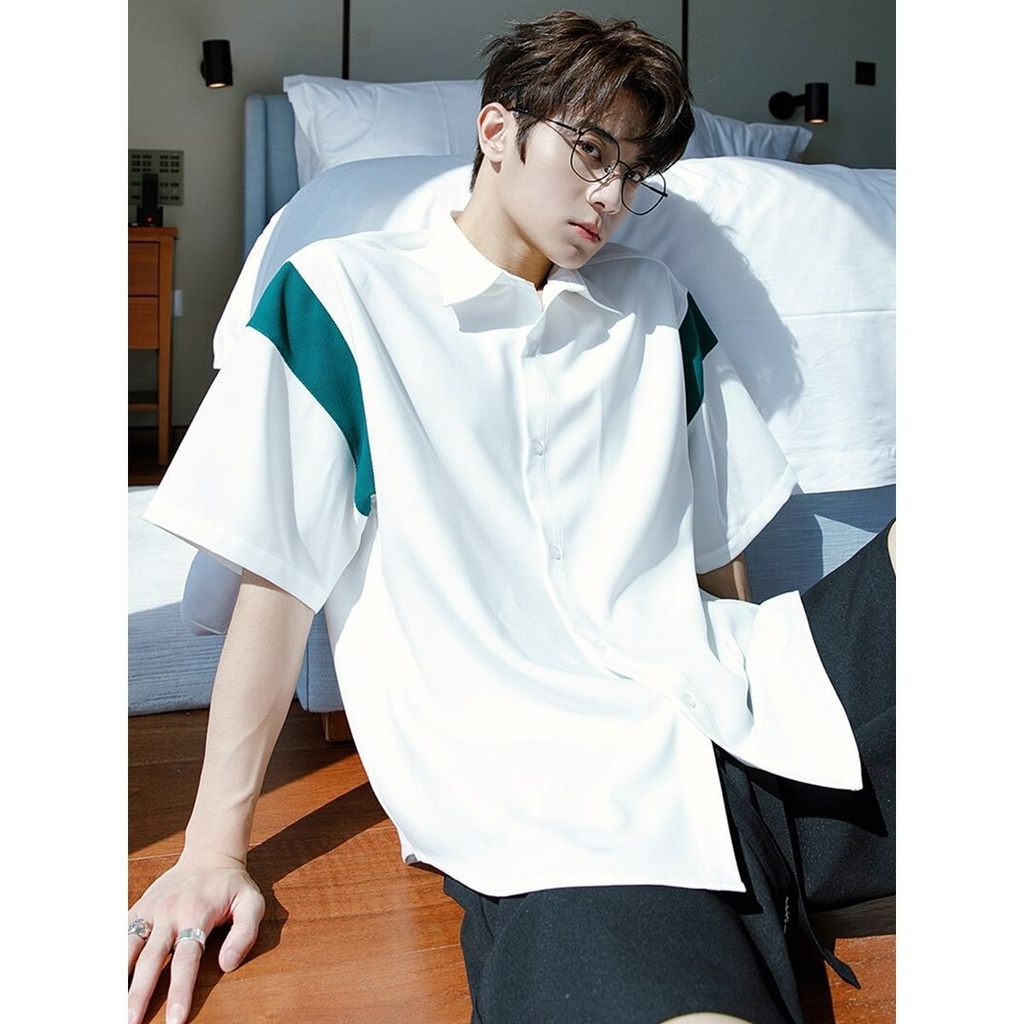 Áo Sơ Mi Tay Ngắn MAVOTA  Áo Sơ Mi Họa Tiết Phong Cách Hàn Quốc Thời Trang  Dành Cho Nam Và Nữ ASM46