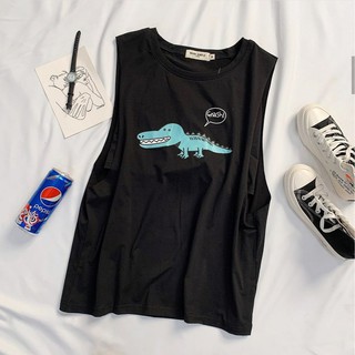 Set Áo Tanktop & Bra GNASH Unisex (Trắng/Đen)