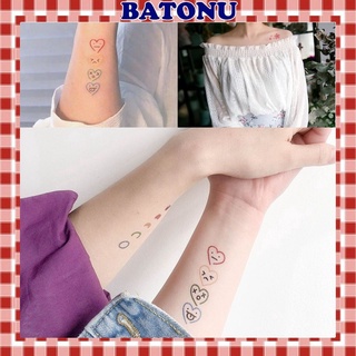 Set 30 tờ hình xăm dán Batonu hình xăm mini tatoo phong cách độc lạ HX1