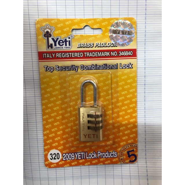Khoá Số Vali Yeti