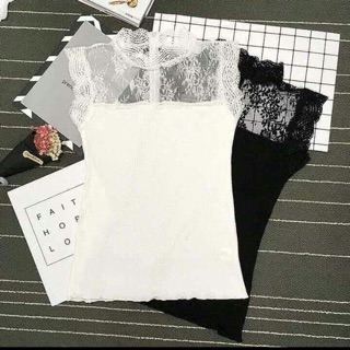 Áo len phối ren điệu đà
