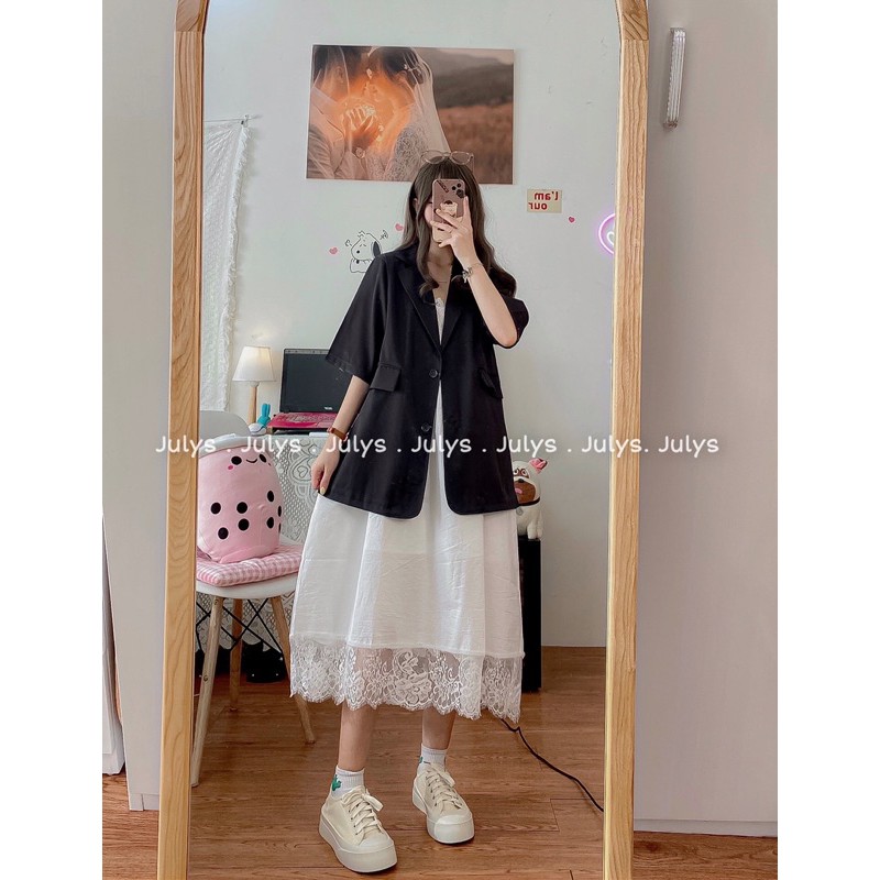 Áo blazer 1 lớp tay lỡ (ảnh thật shop chụp kèm video) | BigBuy360 - bigbuy360.vn