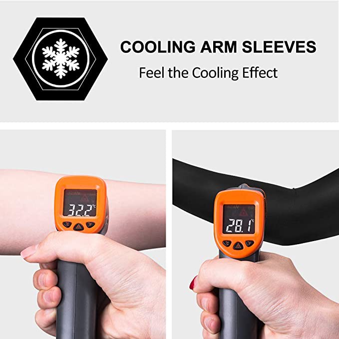 Găng cánh tay ROCKBROS chống nắng màu trắng/đen cho trẻ em