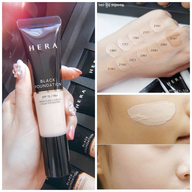 Kem nền Hera Black Foundation Mini 10ml | BigBuy360 - bigbuy360.vn