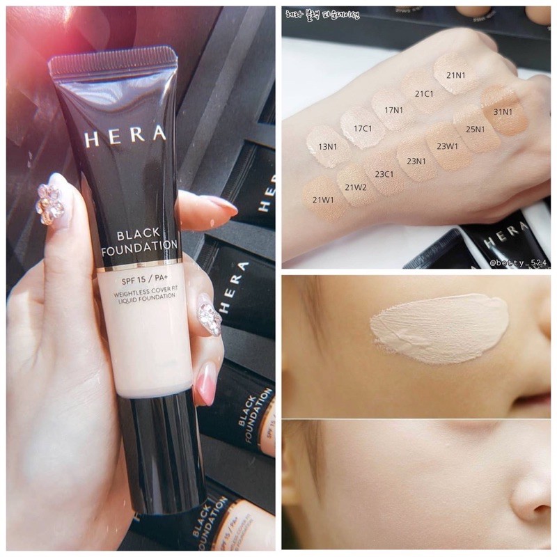 Kem nền Hera Black Foundation Mini 10ml