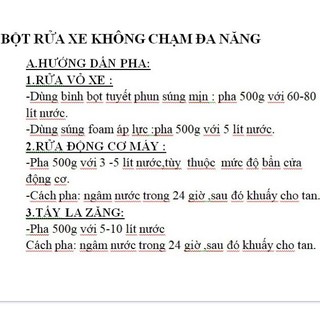 Bột rửa xe không chạm DECO 500g