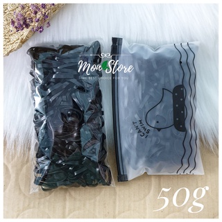 [MUA 1 TẶNG 1] Thun cột tóc MÀU ĐEN đa năng loại tốt, size to
