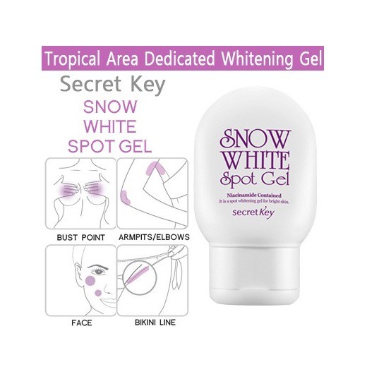 Gel Mờ Thâm, Dưỡng Trắng Cơ Thể Secret Key Snow White Spot Gel 65gr