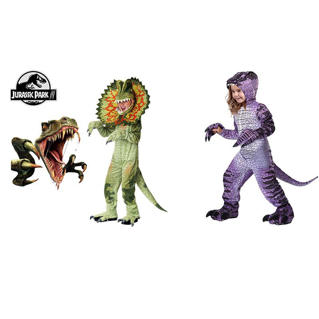 Trang phục hóa trang khủng long chủ đề công viên kỷ Jura Jurassic dịp Halloween cho trẻ em
