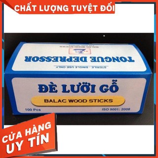 Que đè lưỡi gỗ 100 que