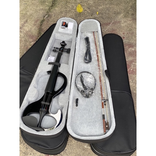 Đàn violin điện từ màu đỏ trọn bộ phụ kiện