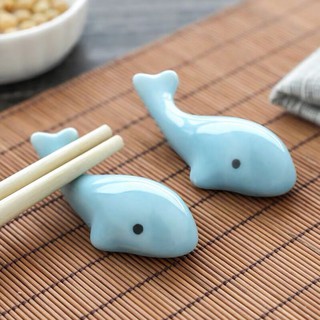 KÊ ĐŨA | Gác Đũa sứ Nhật Bản Cá Heo Xanh