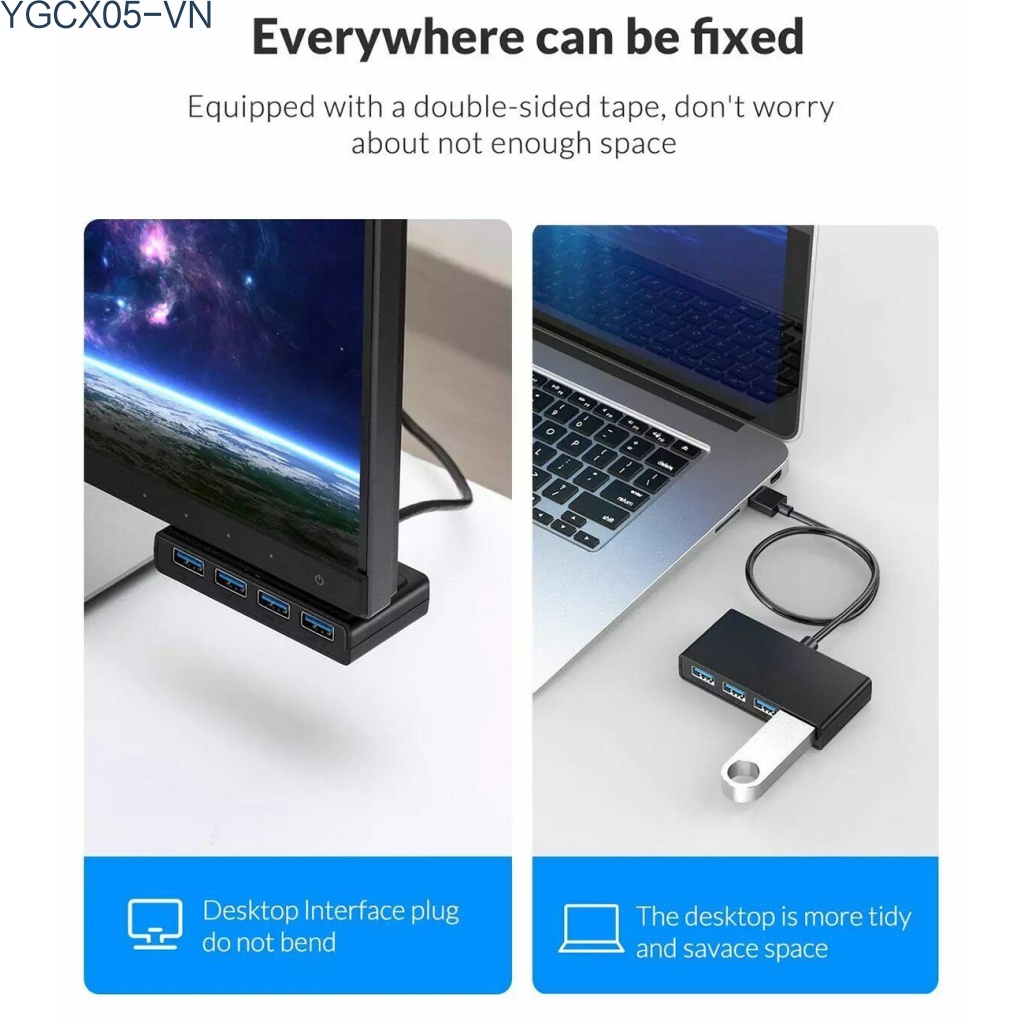 Orico Bộ Chia 4 Cổng Usb 3.0 Tốc Độ Cao Có Cổng Micro Usb Cho Máy Tính Laptop Notebook | BigBuy360 - bigbuy360.vn