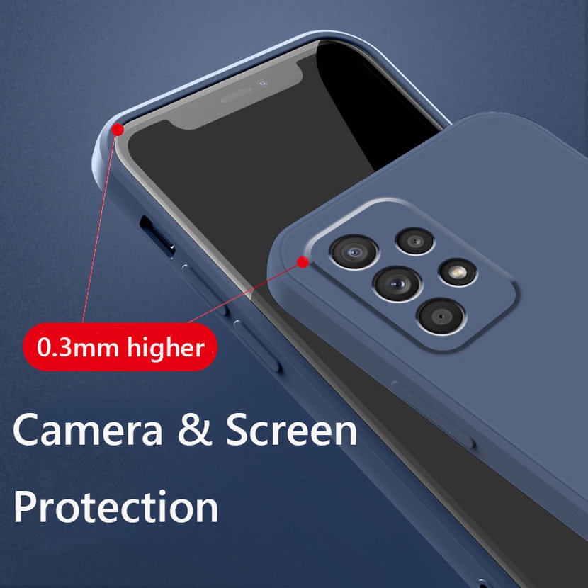 Ốp Điện Thoại Bằng Silicon Màu Kẹo Cho Samsung Galaxy A72 A52 A52S A42 A32 A22 A12