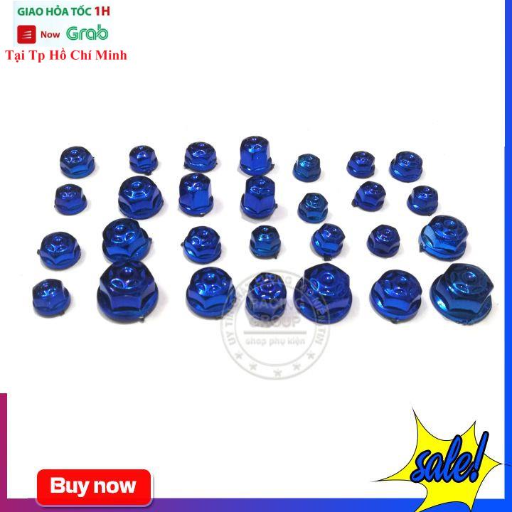 Chụp Ốc Cho Xe Máy ( Màu Xanh Dương )