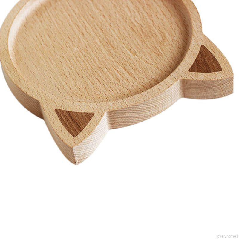 Khay gỗ đựng thức ăn kiểu dáng hoạt hình dễ thương