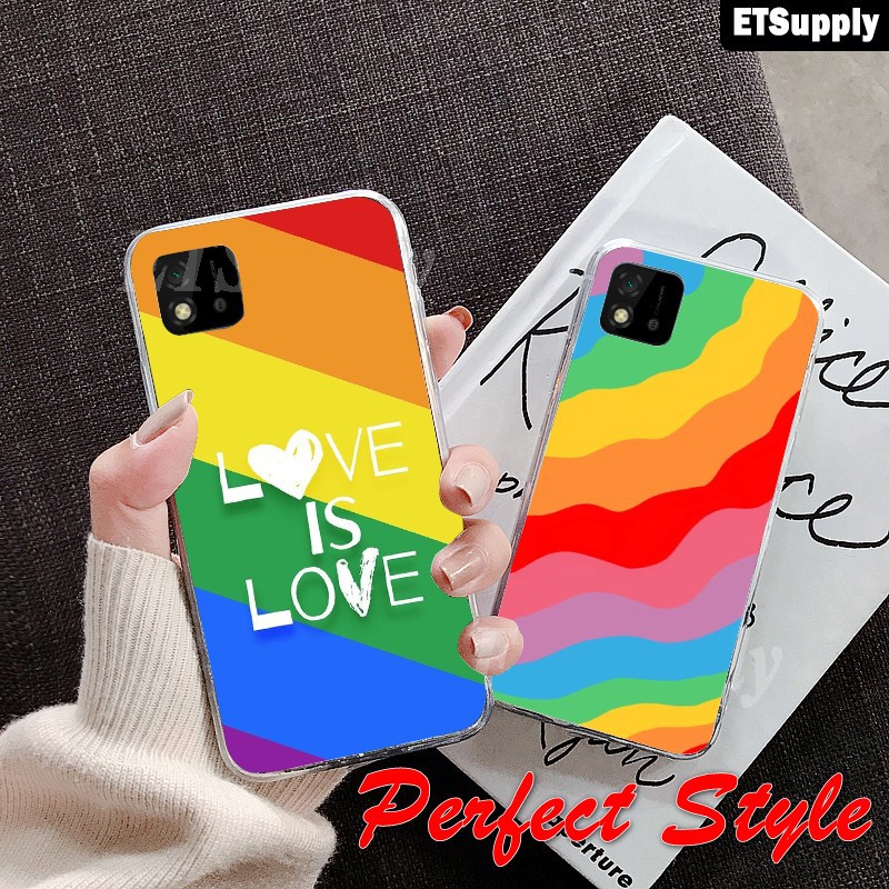 Ốp lưng silicon UV Cầu vồng Xiaomi Mi 11 lite Redmi Note 10 pro k40 pro Poco F3 K20 K30 Pro Redmi 9a 9c 9T Poco x3 M3