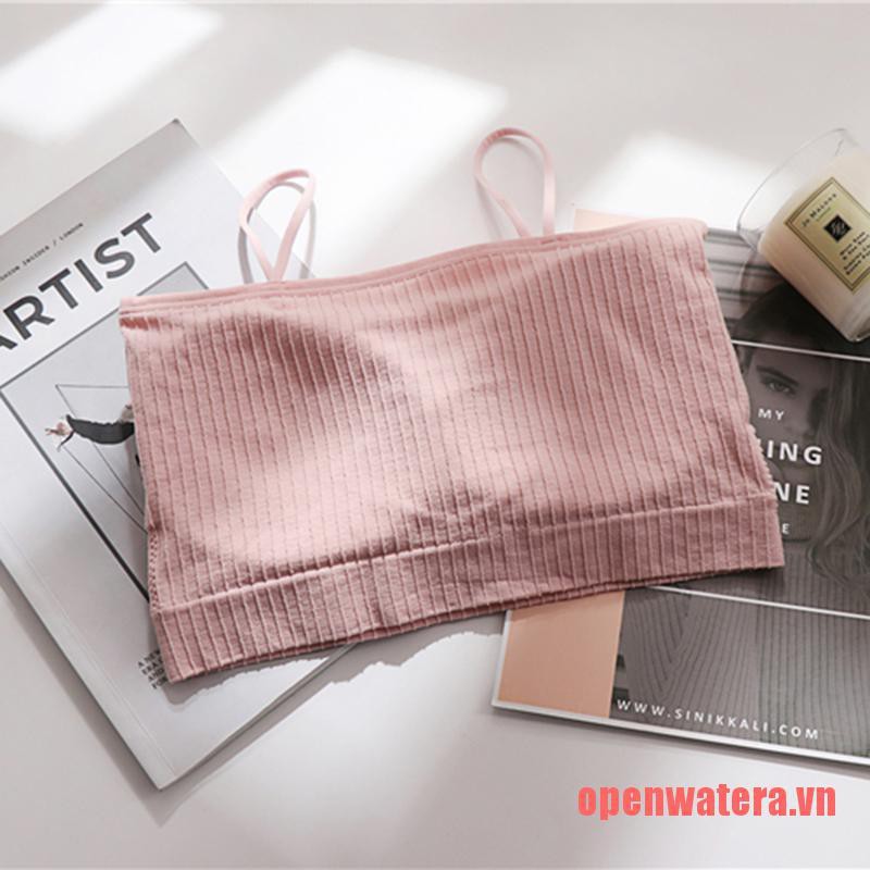 Áo ống 2 dây dáng ôm có mút ngực tiện dụng quyến rũ cho nữ | BigBuy360 - bigbuy360.vn