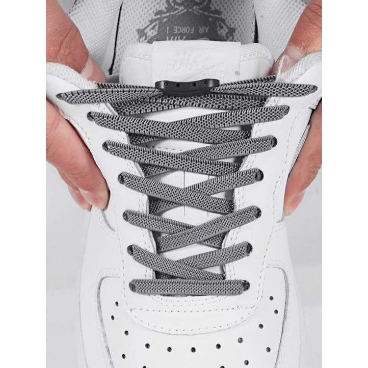 Khóa Dây Giày Co Giãn Không Cần Buộc Dành Cho Người Lớn Và Trẻ Em