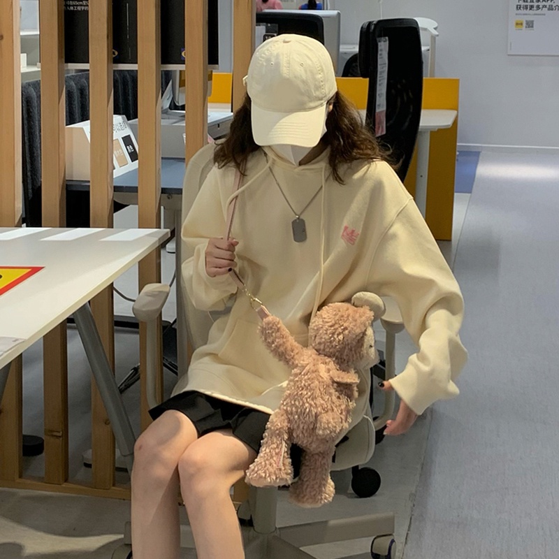 Áo Hoodie Dáng Rộng Họa Tiết In Thiết Kế Mới Thời Trang Mùa Thu Dành Cho Nữ