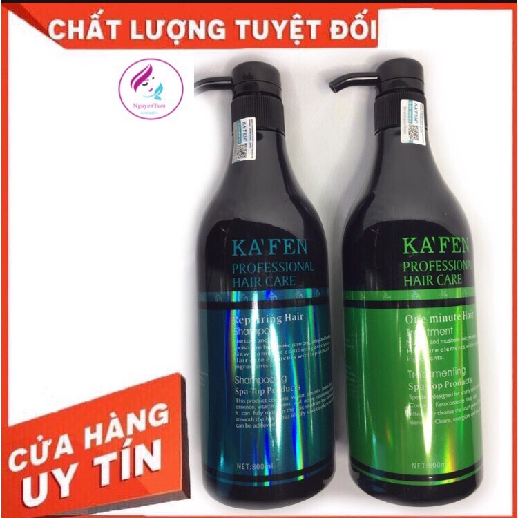 Dầu gội,xả KAFEN PROFESSIONAL HaIR CARE phục hồi tóc 800ml