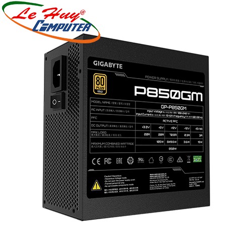 Nguồn GIGABYTE GP-P850GM 850W 80 Plus Gold Modular