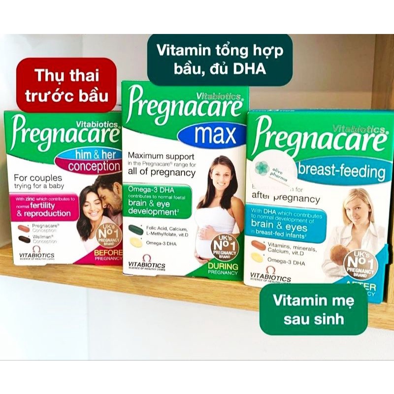 Vitamin Bầu Pregnacare Max UK 84 viên,Bổ xung dưỡng chất cho bà bầu