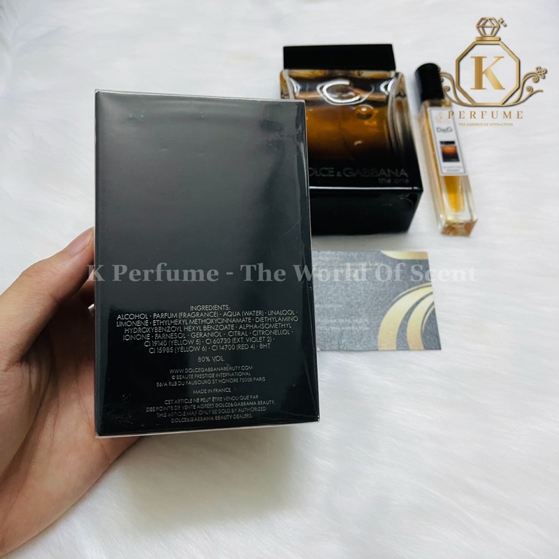 [K Perfume Chính Hãng] Nước Hoa Nam D&G The One Eau de Parfum for Men | Thế Giới Skin Care