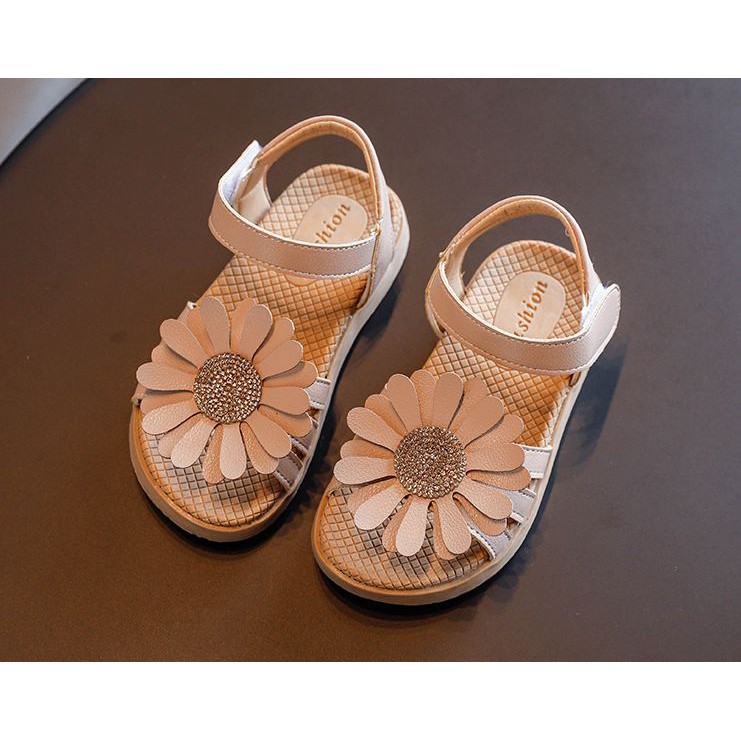 Sandal bé gái size 26-30 mẫu hoa hướng dương xinh iu