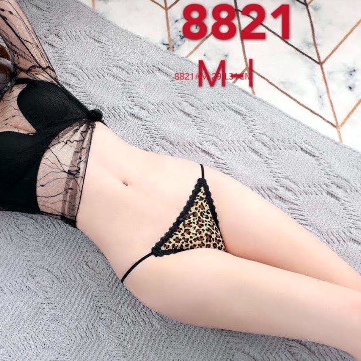 Quần lót dây sườn - Quần lót nữ dễ thương da báo sexy gợi cảm