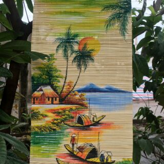 Tranh mành tre mẹt tre đẹp giá rẻ