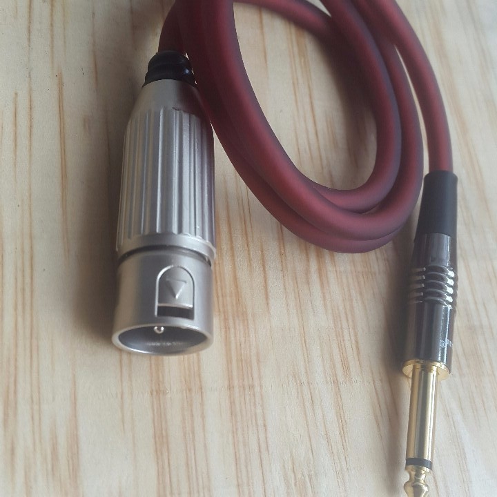 Dây Micro Canon Đực Ra 6 ly hàng loại tốt dài 0,8m-hàng chất lượng -Bh lỗi đổi mới