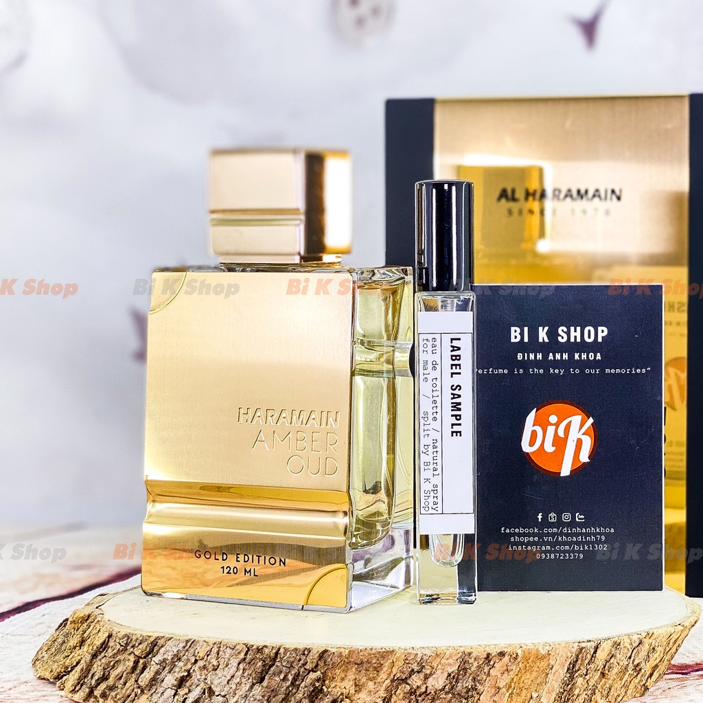 Bi K Shop - Nước hoa unisex Al Haramain Perfumes Amber Oud Gold Edition [Mẫu thử]