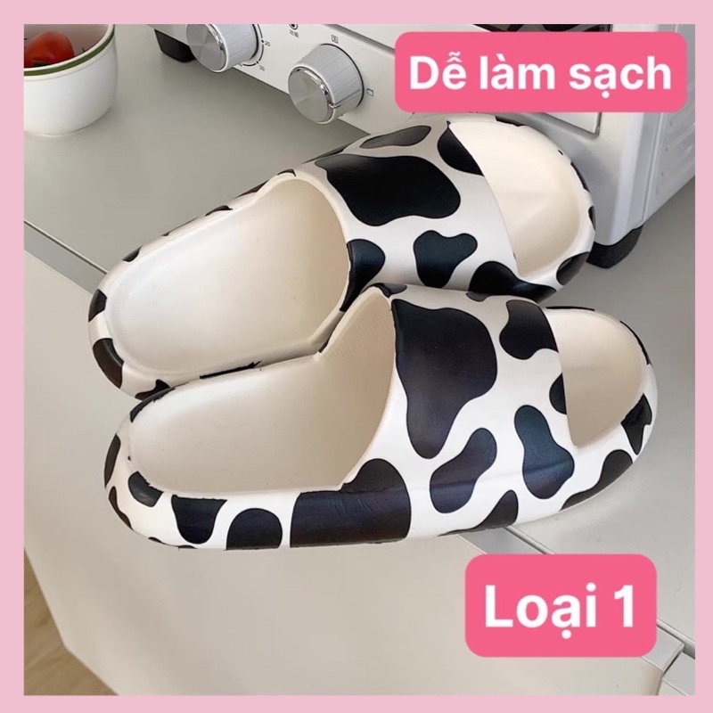 Dép bánh mì,dép quai ngang nam nữ bò sữa dễ thương phong cách Ulzzang