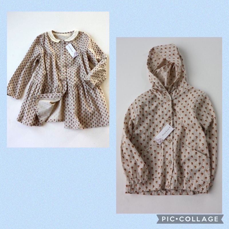Áo váy bé gái Doukou 3-8 tuổi 🌈 Chất cotton phong cách Hàn Quốc 1121