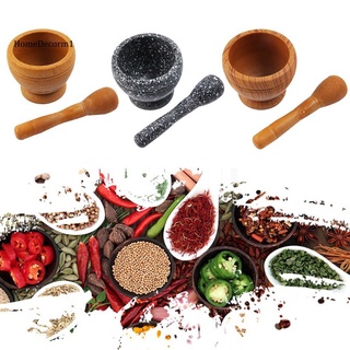 Bộ chày cối làm bếp chuyên dụng màu gỗ/gỗ sọc/mặt đá tiện dụng