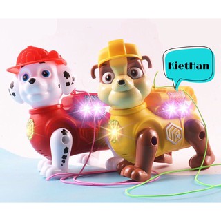 Đồ chơi chú chó chạy pin có nhạc- Đồ chơi cho bé.