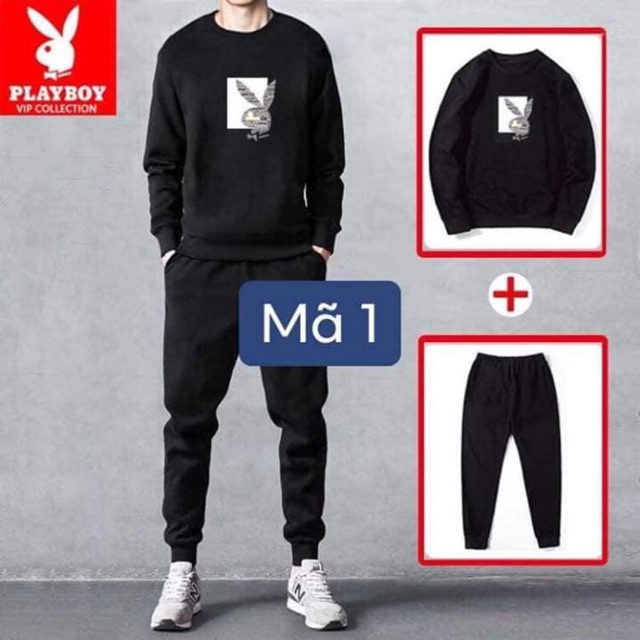 Bộ nỉ nam Play boy