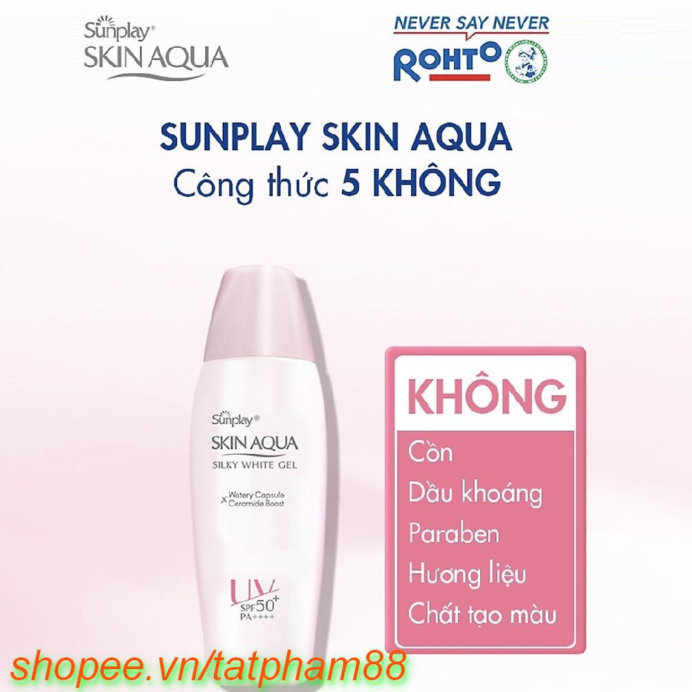 Gel Chống Nắng 30G Sunplay Skin Aqua Silky White Gel SPF 50 PA+++ Dưỡng Da Trắng, tatpham88 Chất Lượng Tạo Nên Niềm Tin.