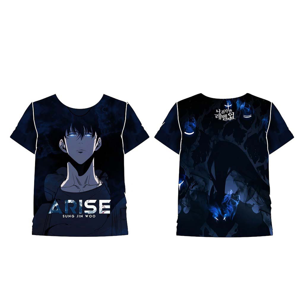 Áo Thun Tay Ngắn In Hình Solo Leveling 3D Cá Tính