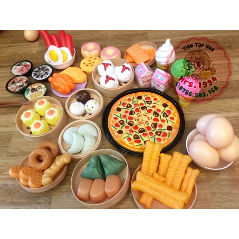 BỘ DIMSUM 102 MÓN CHO BÉ - Pizza - Bánh Bao - Há Cảo - Xíu mại và nhiều món khác