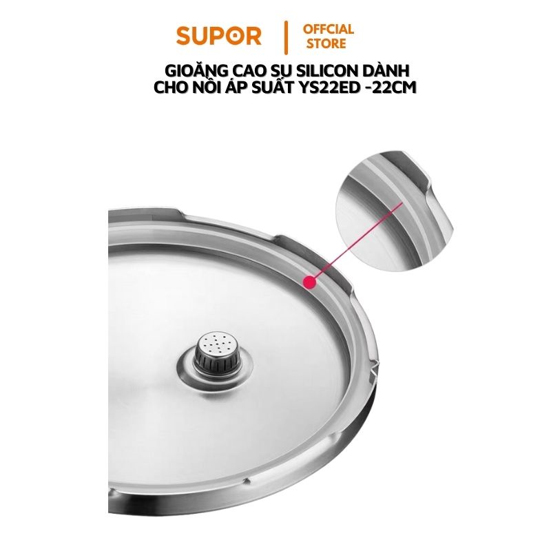 Gioăng nồi áp suất Supor size 22cm cao su silicon chính hãng