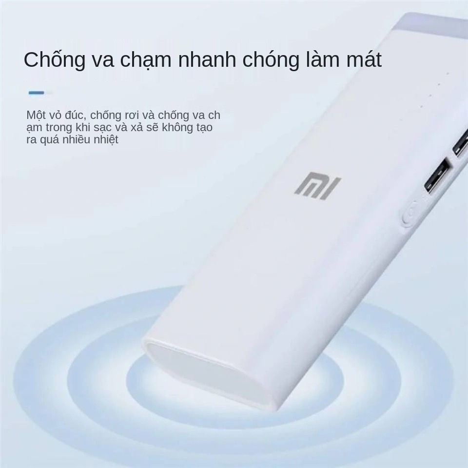 Pin sạc dự phòng Xiaomi chính hãng, dung lượng lớn 20000 mAh nhanh Android Apple