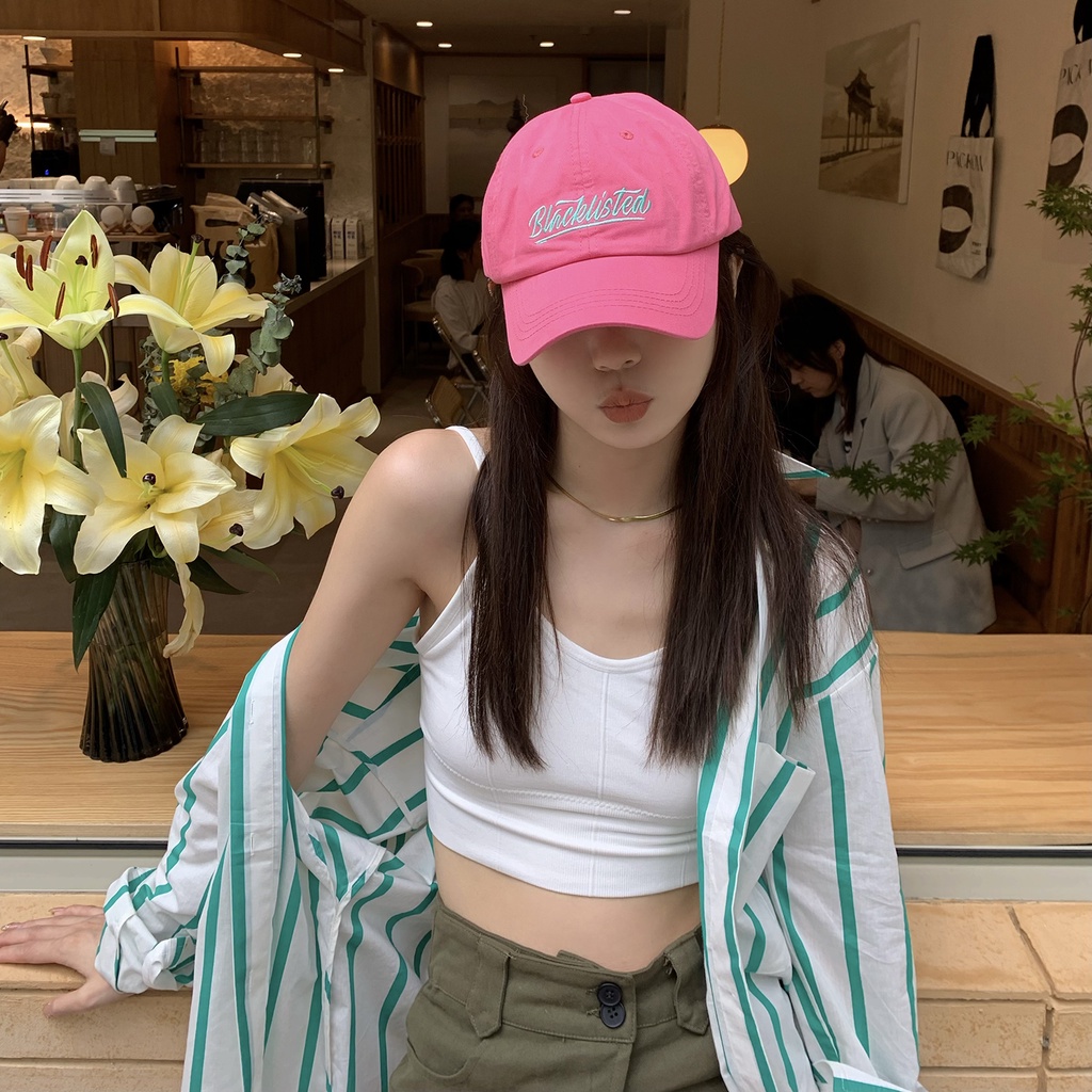 Mũ lưỡi trai MU GUA ZHI PIN (MG STUDIO) thêu chữ