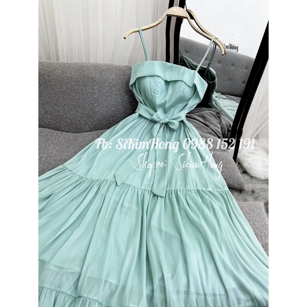 Đầm maxi voan lụa 2 dây thiết kế hót trend _Mã 31 | BigBuy360 - bigbuy360.vn