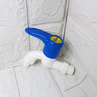Vòi nước nhựa PP không độc ren 15 tay vặn cải tiến siêu bền Aquamate Đài Loan PF-201-04