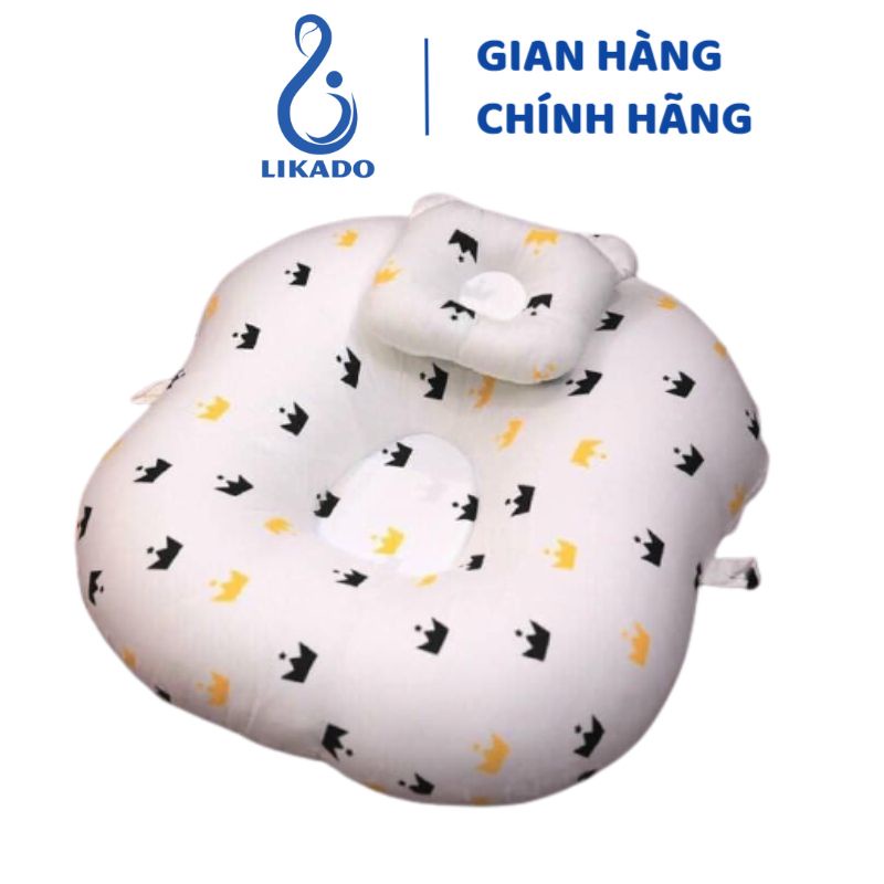 Vỏ thay thế gối chống trào ngược cho bé sơ sinh cao cấp chất liệu cotton 2 lớp